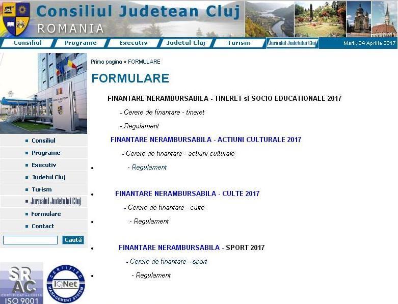 Finanţări nerambursabile pentru entităţile non-profit acordate de Consiliul Judeţean