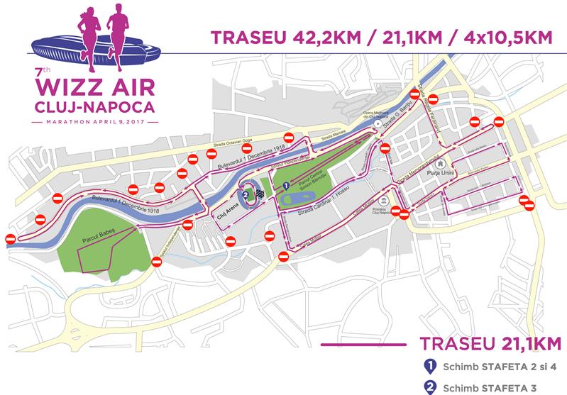 Atenţie, şoferi şi călători! Maratonul Clujului închide mai multe străzi din oraş