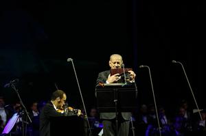 Duetul Andrea Bocelli - Gheorghe Zamfir a cucerit publicul din Cluj FOTO/VIDEO