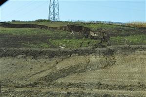 GALERIE FOTO cu alunecările de teren de pe Autostrada Sebeş-Turda. 
