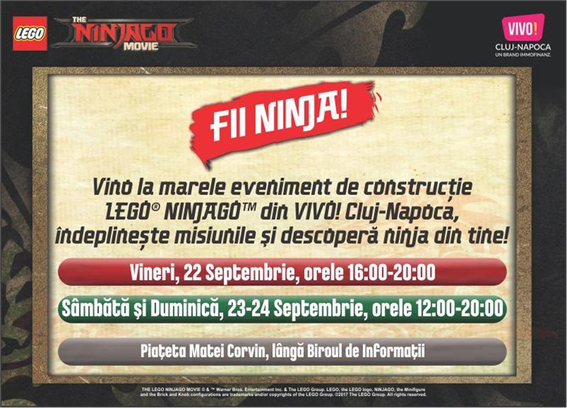 Cel mai mare eveniment LEGO® NINJAGO™ la VIVO! Cluj-Napoca (P)