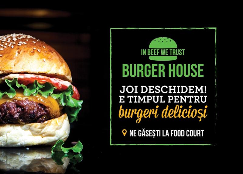 Burger House se extinde cu o nouă locație în VIVO! Cluj-Napoca (P)