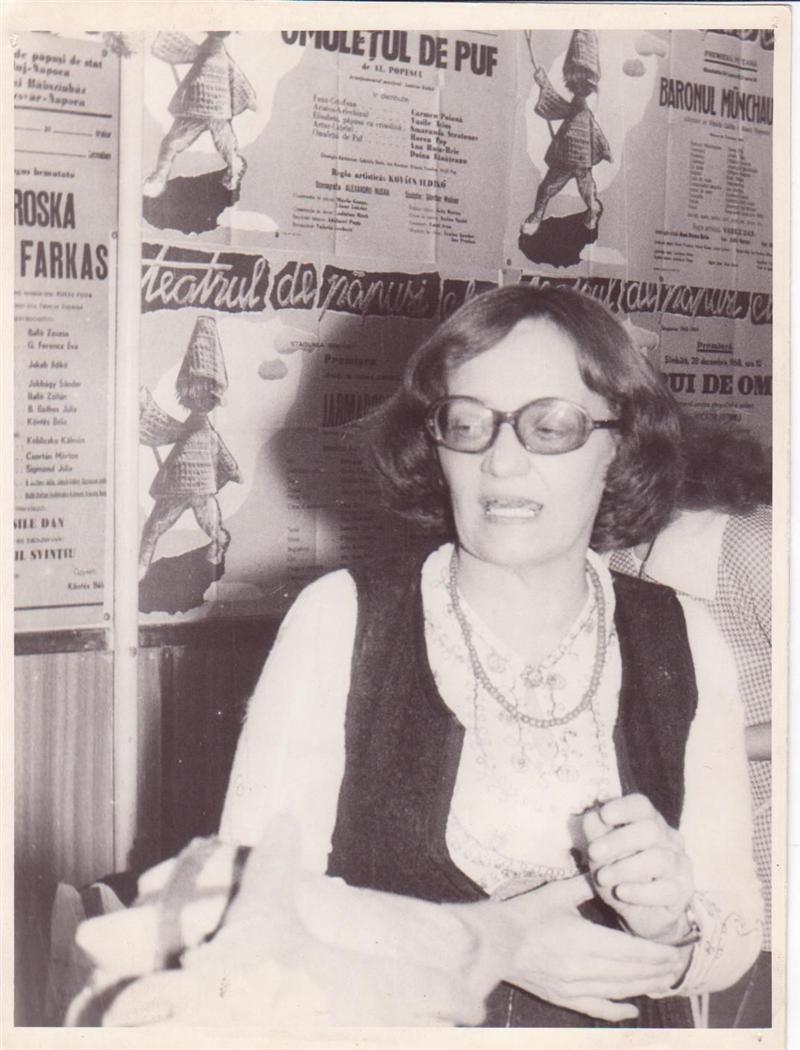 Regizoarea Kovács Ildikó, omagiată vineri la Teatrul de Păpuși Puck