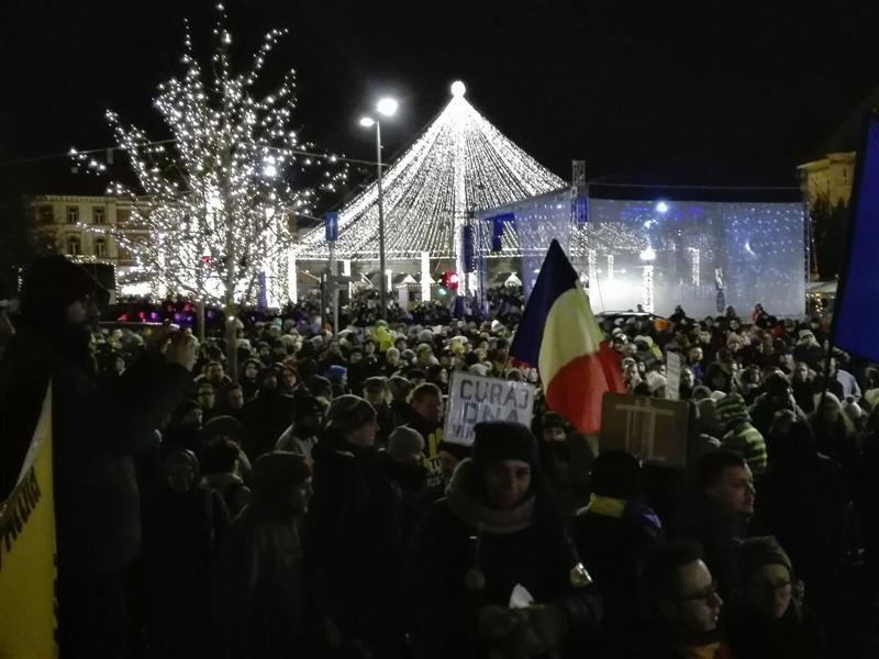 Clujenii au ieșit din nou în stradă: 