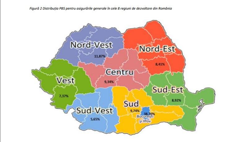 Asigurătorii din România au încasat 1,5 miliarde de euro. Regiunea Clujului a dat 11%