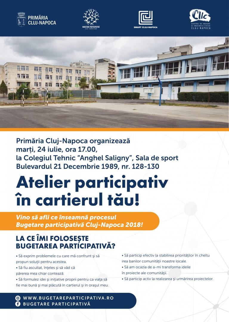 Atelier pentru bugetarea participativă Cluj-Napoca 2018. Află cum se depun proiectele anul acesta