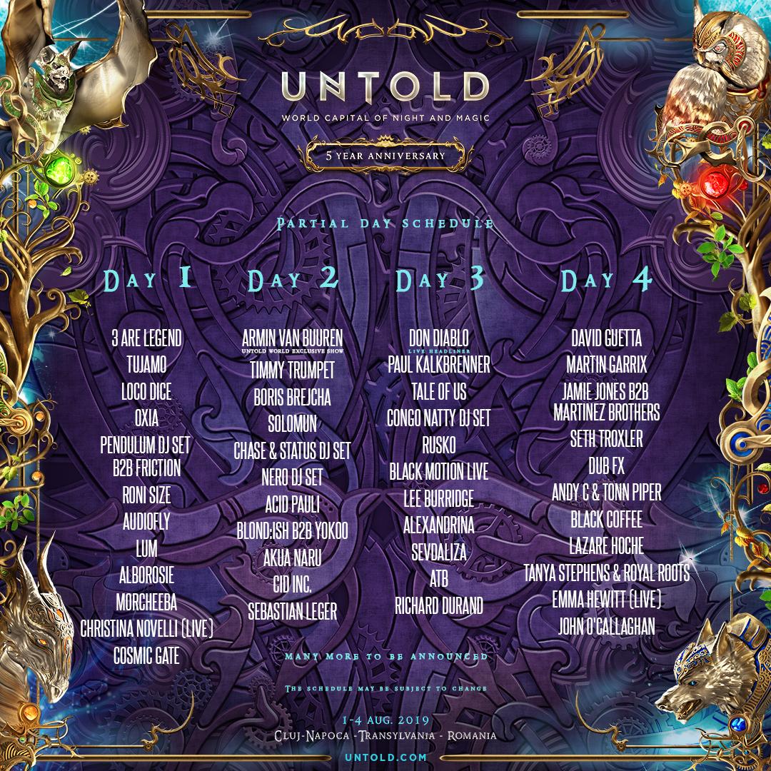 Biletele de 1 zi la Untold 2019, puse în vânzare! VEZI programul pe zile