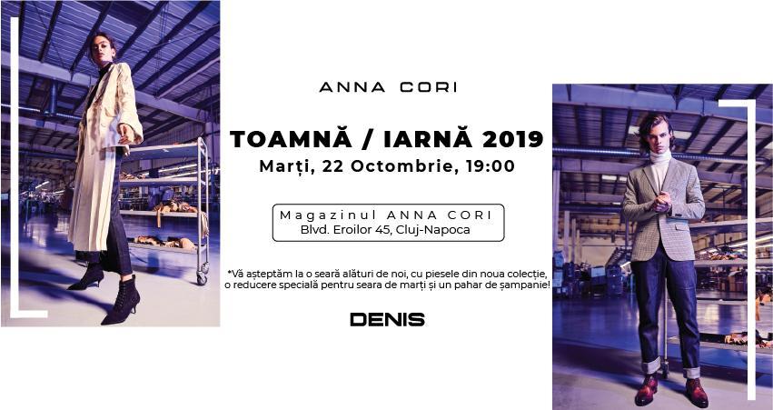 Anna Cori lansează colecția de toamnă iarnă 2019 în Cluj Napoca