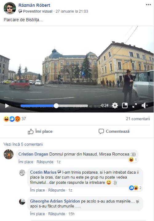 Primarul din Năsăud, prins pe contrasens la Cluj