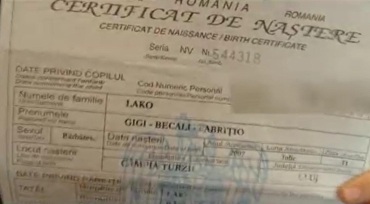 Gigi Becali Fabritio nu a mai ajuns acasă de două luni