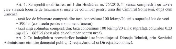 Cât costă un loc de veci în cel mai modern cimitir la Clujului
