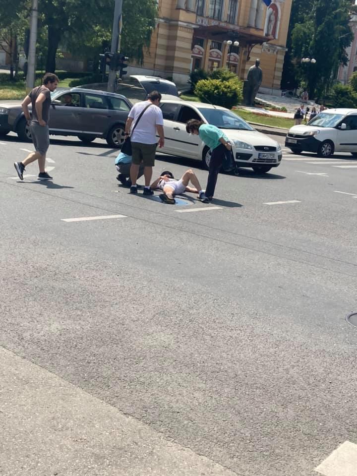 Accident cu pieton în Piața Avram Iancu