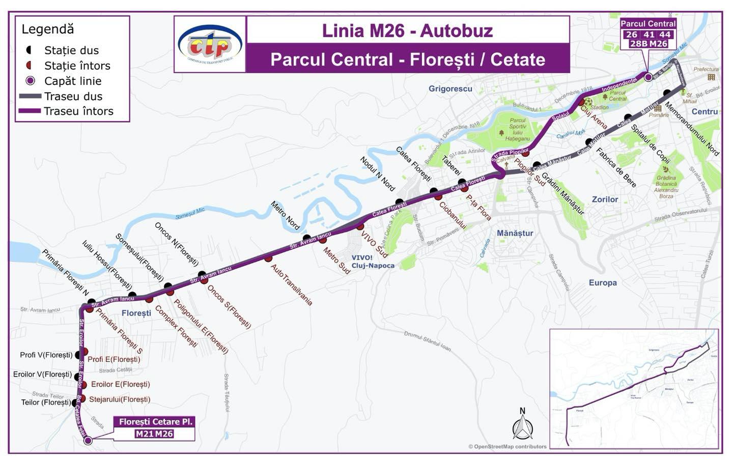 Linia M26 din Florești și-a schimbat ruta. Anunțul primarului Bogdan Pivariu