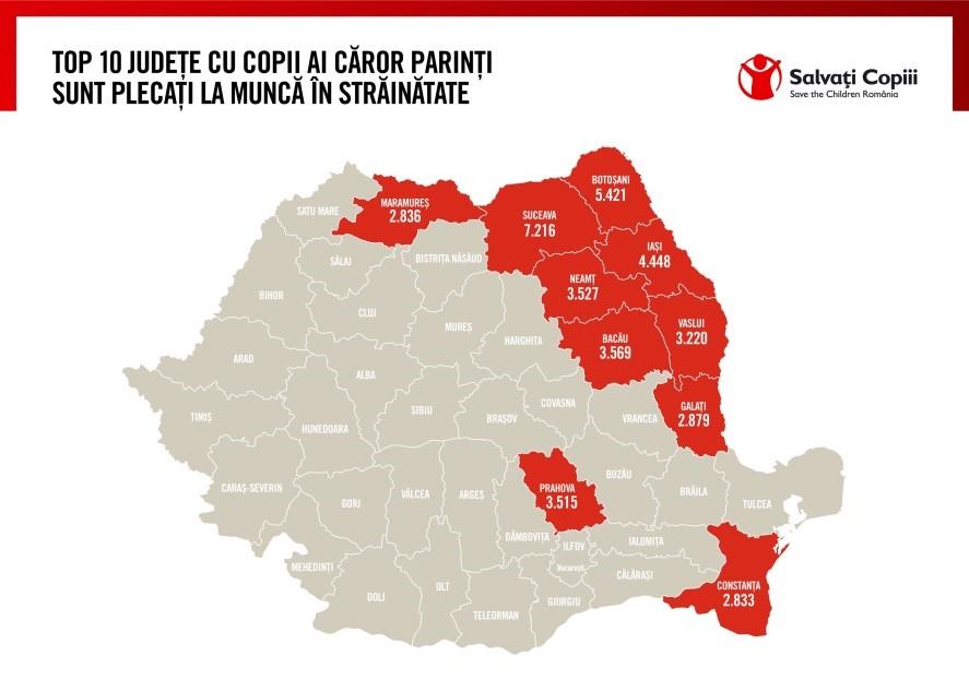 Peste o mie de copii din Cluj au cel puțin un părinte plecat la muncă în străinătate