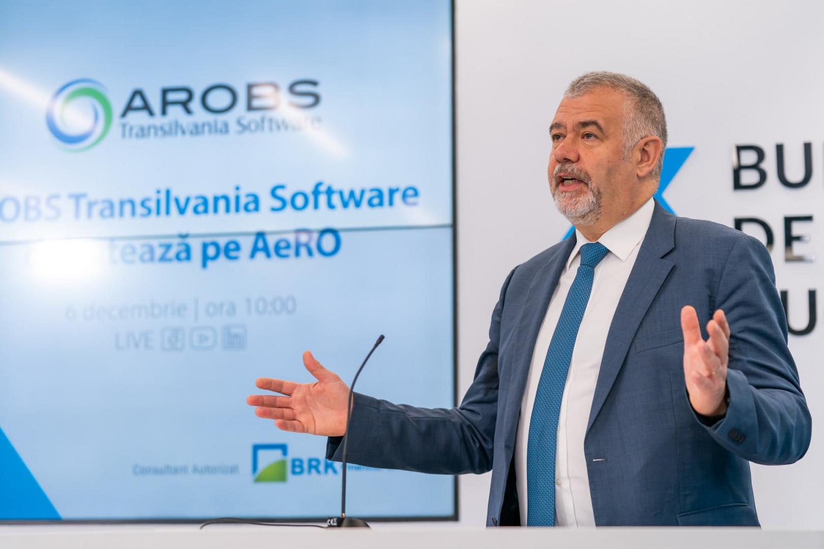 Clujenii de la AROBS Transilvania sunt de azi la listați la Bursa de Valori București