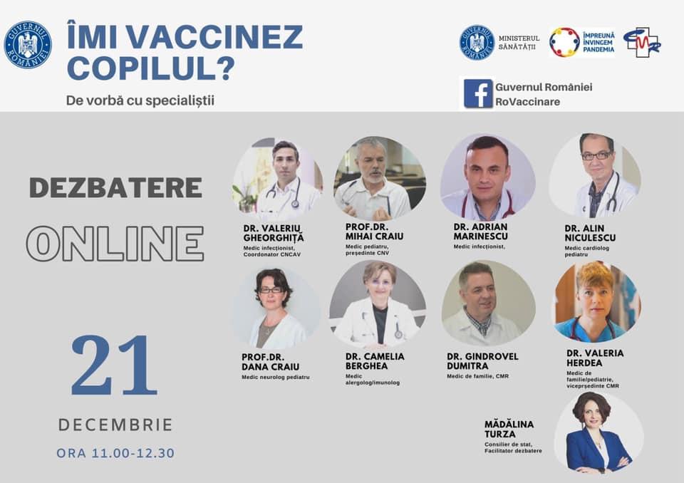 Aveți nelămuriri privind vaccinarea copiilor împotriva COVID? Întrebați și vi se va răspunde!