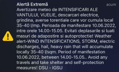 COD PORTOCALIU de vreme rea la Cluj! Avertizări RO-ALERT în mai multe localități din județ