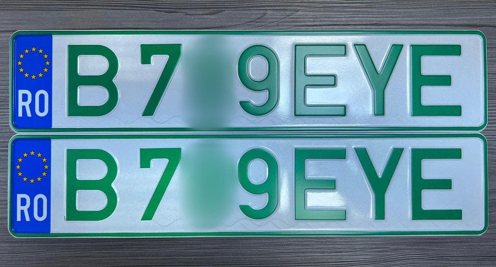 A fost eliberat primul număr de înmatriculare VERDE. Cum arată și cine îl poate obține