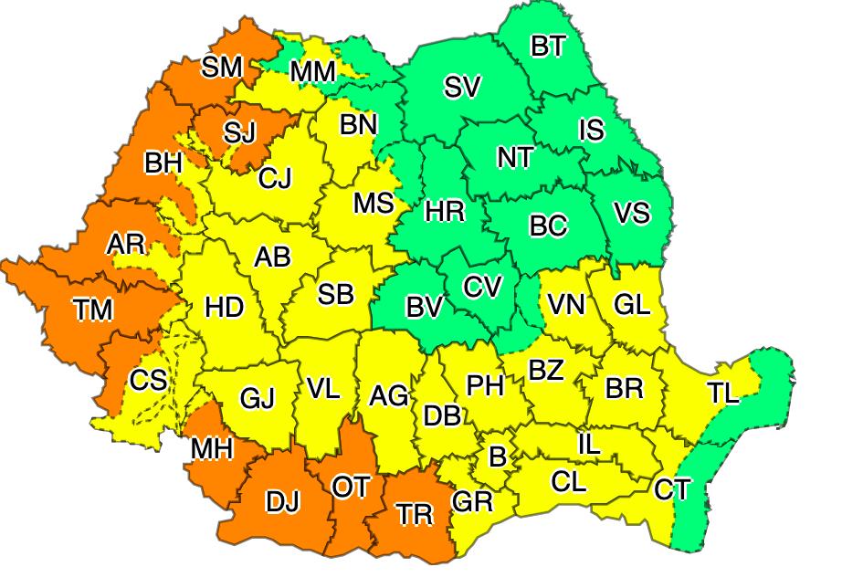 Județul Cluj, sub cod galben de caniculă în acest weekend. La cât vor ajunge temperaturile 