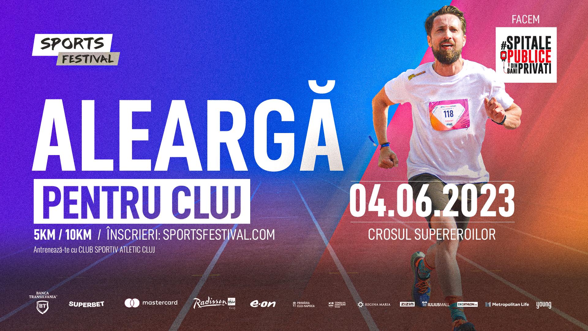 Sports Festival 2023: cel mai mare eveniment dedicat sportului la Cluj. Concerte, parade și întâlniri cu celebrități din România