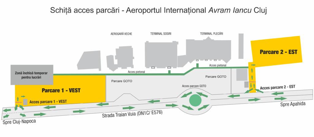 S-au dublat locurile de parcare la Aeroportul Internațional Cluj! VEZI tarifele