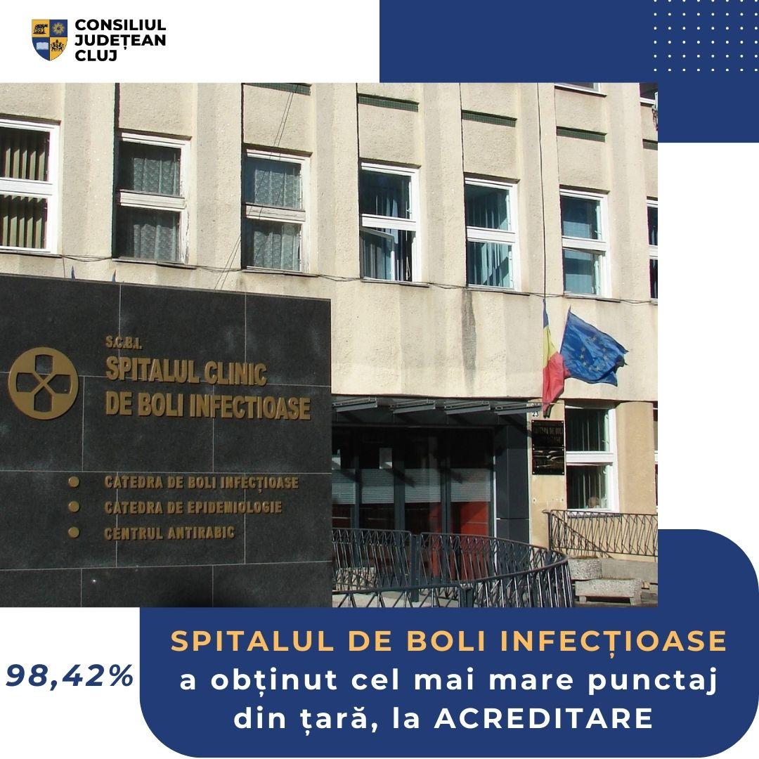 Spitalul de Boli Infecțioase Cluj a fost reacreditat.  A obținut cel mai mare punctaj din țară