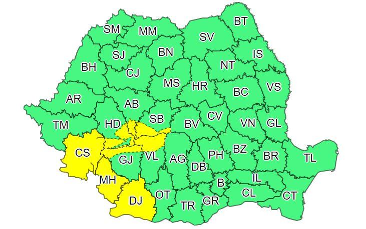 Atenționări COD PORTOCALIU și GALBEN de ninsori și viscol în weekend. Zonele vizate