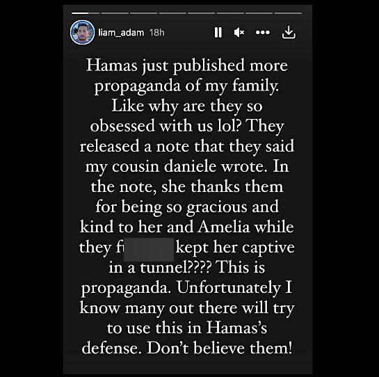 Scrisoare de mulţumire publicată de teroriştii Hamas care susţin că le-ar fi lăsat-o Daniellei Aloni, ostatica cu origini româneşti