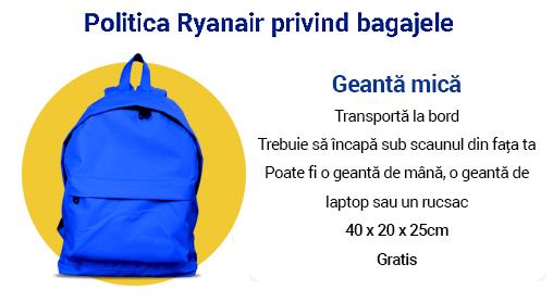 Vacanțe la Wizz Air cu bagajul de mână cât o "poşetă" / La Ryanair "poşeta" este şi mai mică