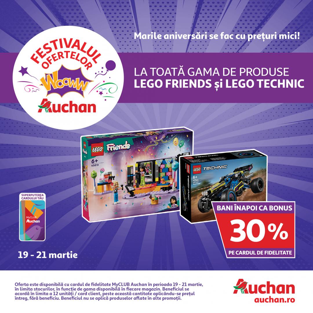 Festivalul Ofertelor Wooww la Auchan îți aduce super reduceri la banane, lego și sute de alte de produse