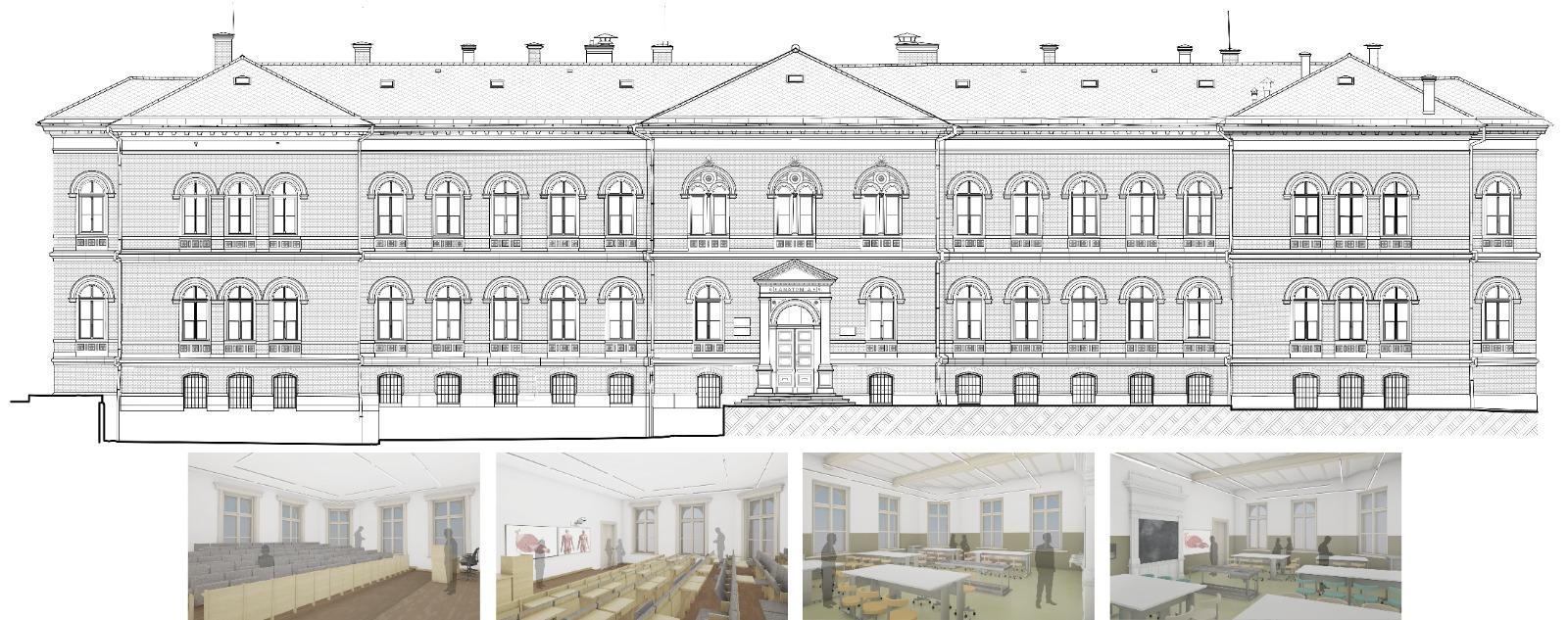 Clădirea Anatomie a UMF Cluj va fi reabilitată și modernizată. Investiție de peste 11 milioane de euro