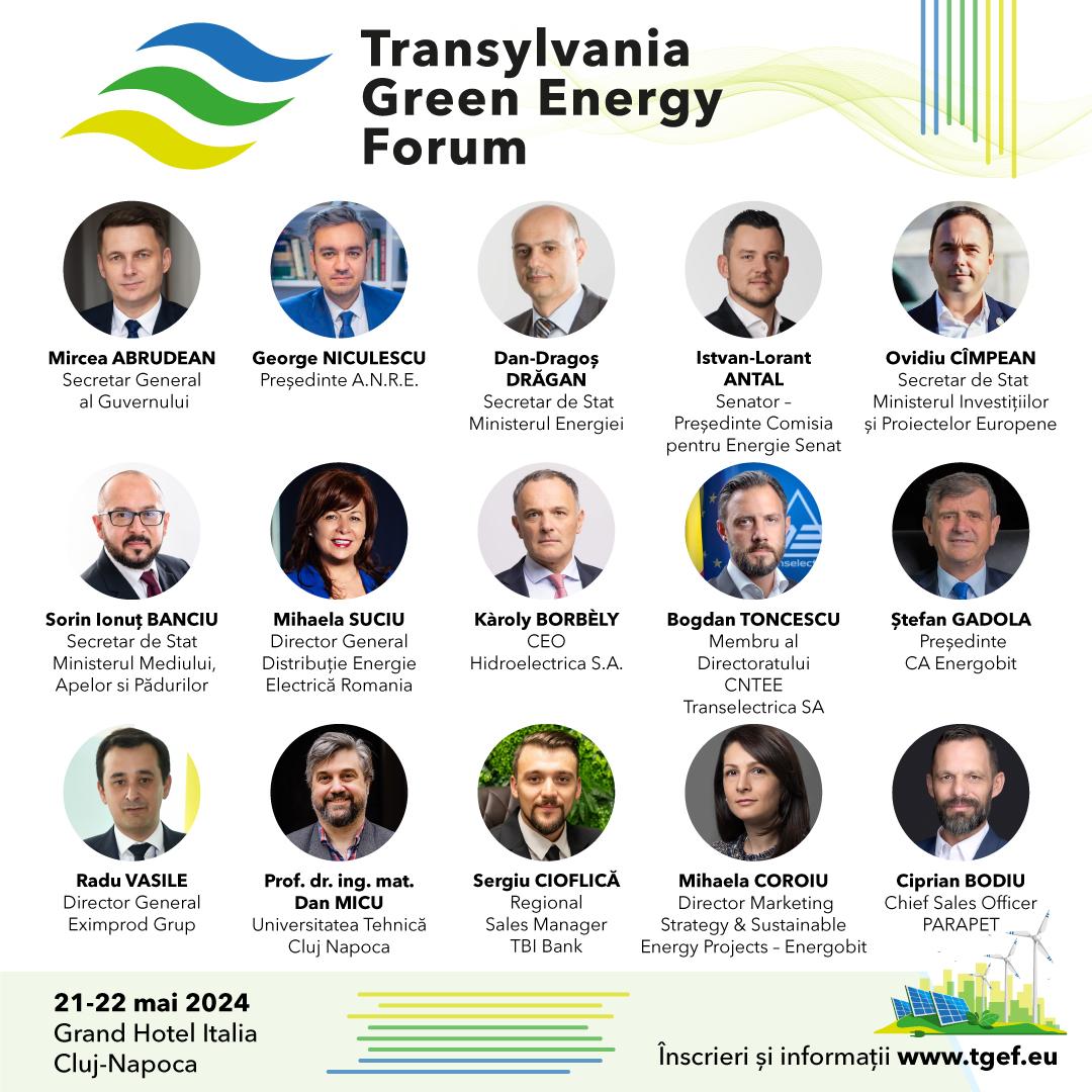În curând la CLUJ: Cel mai mare eveniment dedicat energiei verzi din Transilvania, Transylvania Green Energy Forum 2024