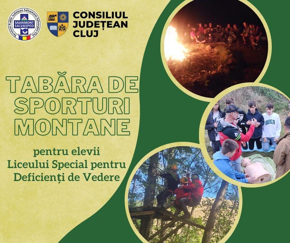 Tabără montană pentru elevii cu deficiențe de vedere din Cluj: Cadrul perfect pentru a-și cultiva dragostea de munte, încrederea în sine dar și în cei
