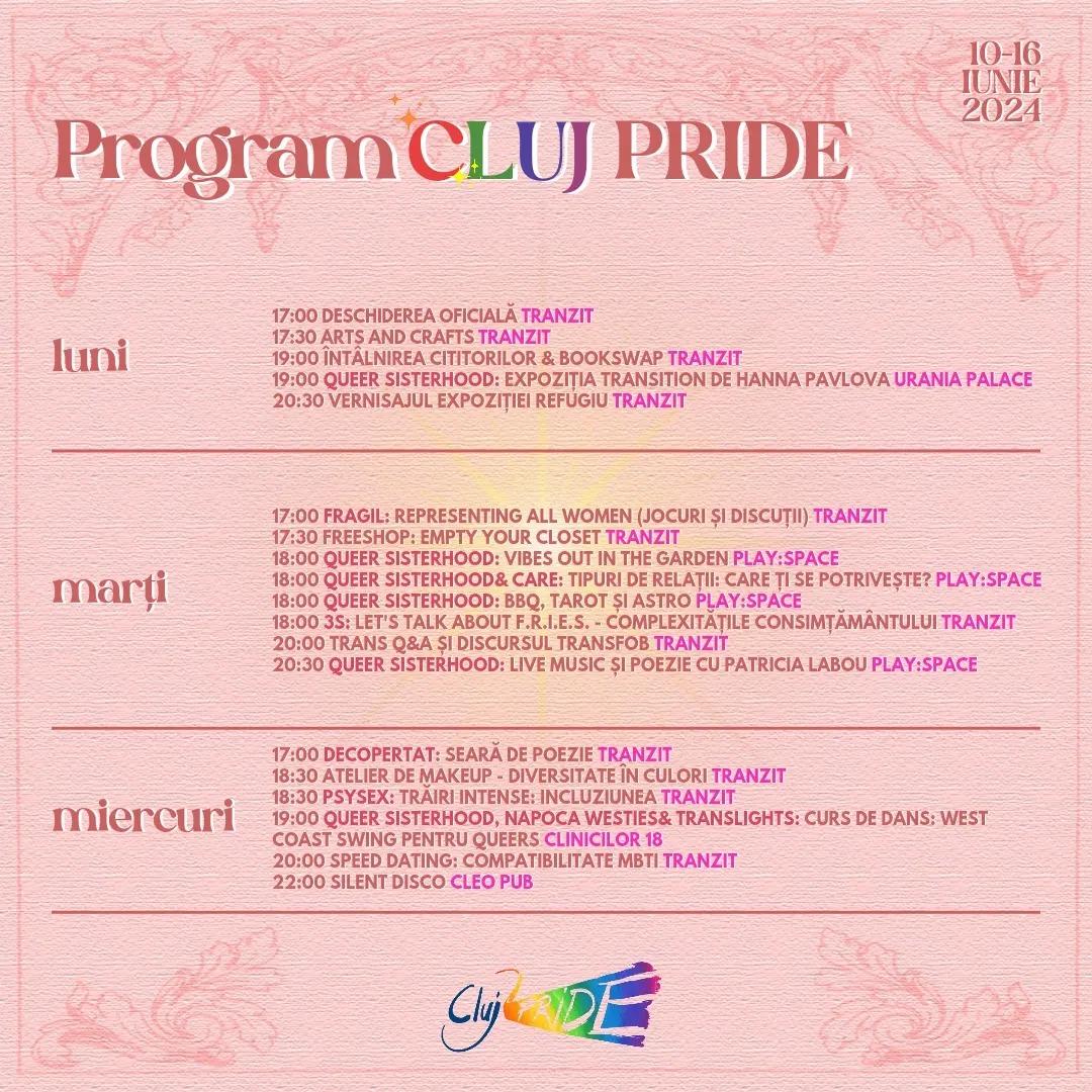A început Săptămâna Cluj Pride 2024. Programul evenimentelor/ Unde și când are loc marșul