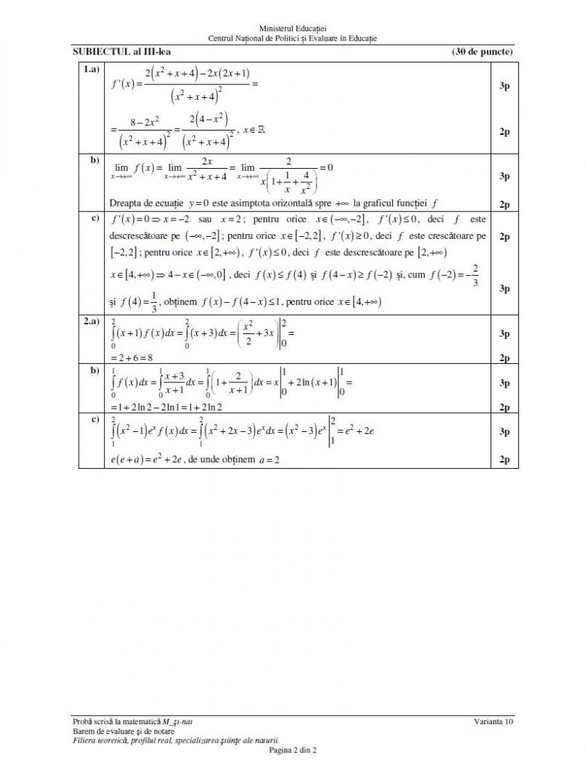 BAC 2024. SUBIECTELE și BAREMUL la Matematică. Ce au avut de rezolvat elevii, în funcție de profil