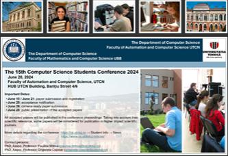 Computer Science Students Conference, ediția 2024, organizată în baza parteneriatului inter-universitar dintre UTCN și UBB