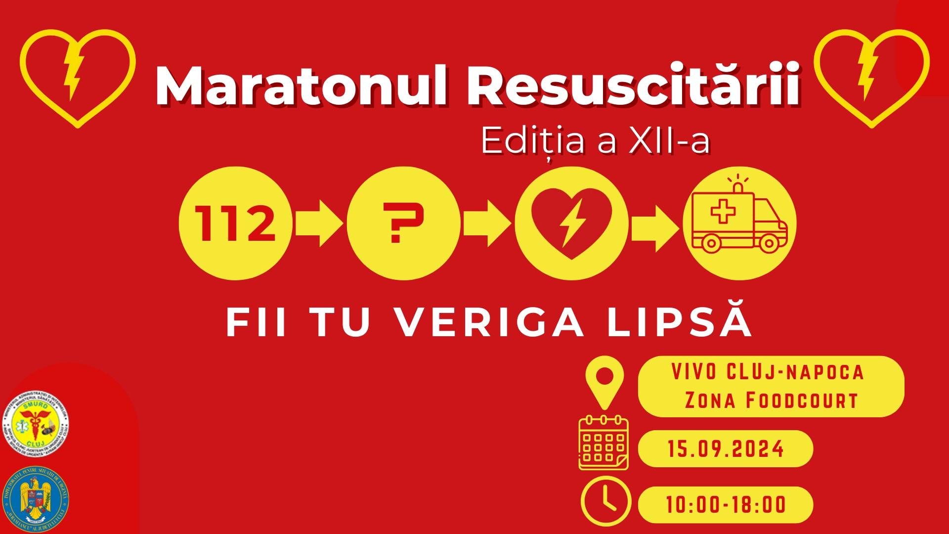 Maratonul Resuscitării la Cluj. Învață gratuit manevrele salvatoare de viață medicii SMURD