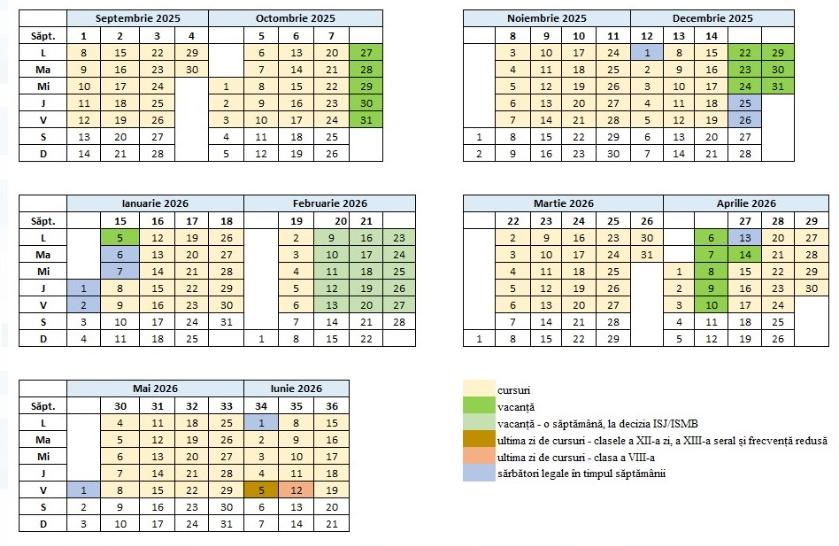 Calendarul anului școlar 2025 - 2026, lansat în dezbatere publică. Când sunt planificate vacanțele