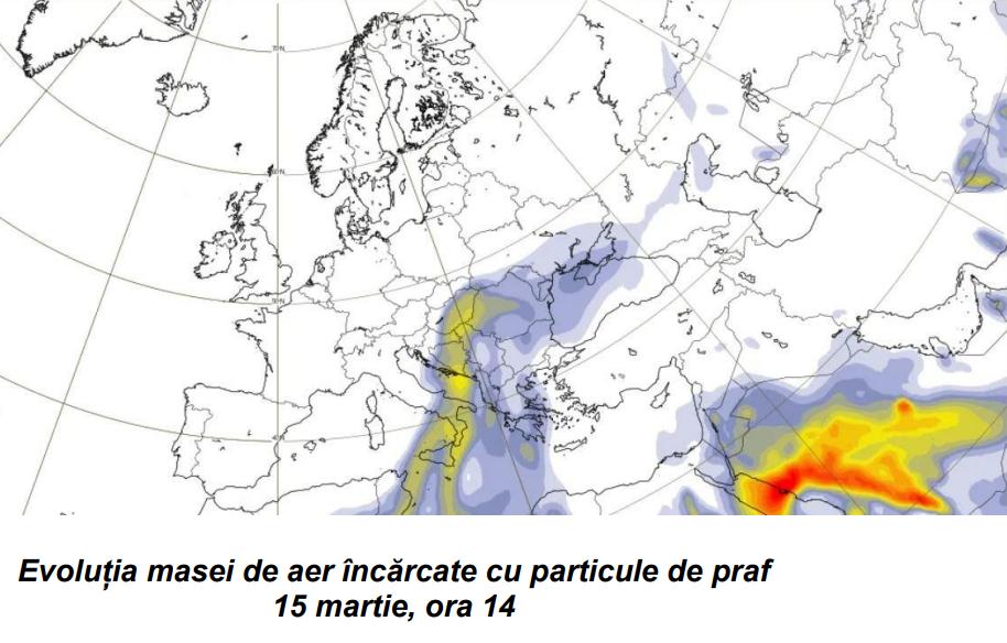 Norul de praf saharian ajunge deasupra României.  La Cluj sunt așteptate ploi "sângerii"