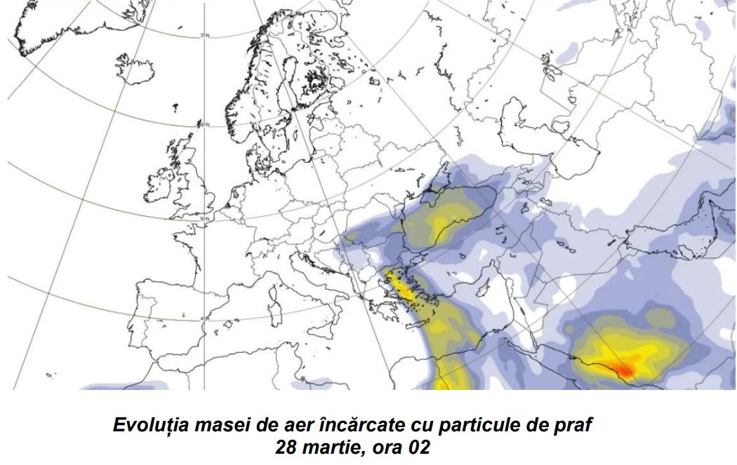 Alertă meteo! Un nou val de praf saharian ajunge în România