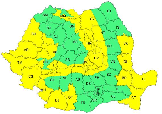 Iarnă aspră la mijloc de aprilie! Noi atenționări de vreme severă pentru weekend, inclusiv la Cluj