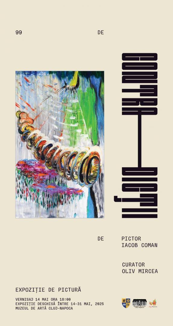 Expoziție personală de pictură semnată de Iacob Coman, cu peste 80 de lucrări, la Muzeul de Artă din Cluj-Napoca