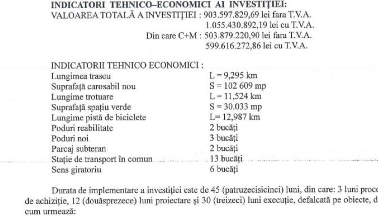 1 miliard de lei cu TVA pentru Culoarul de Mobilitate Nord. Boc: ''Dezvoltatorii imobiliari vor pune și ei umărul''