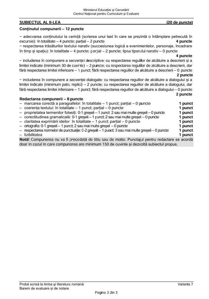 Evaluarea Națională 2025. SUBIECTELE și BAREMUL la proba de Limba română