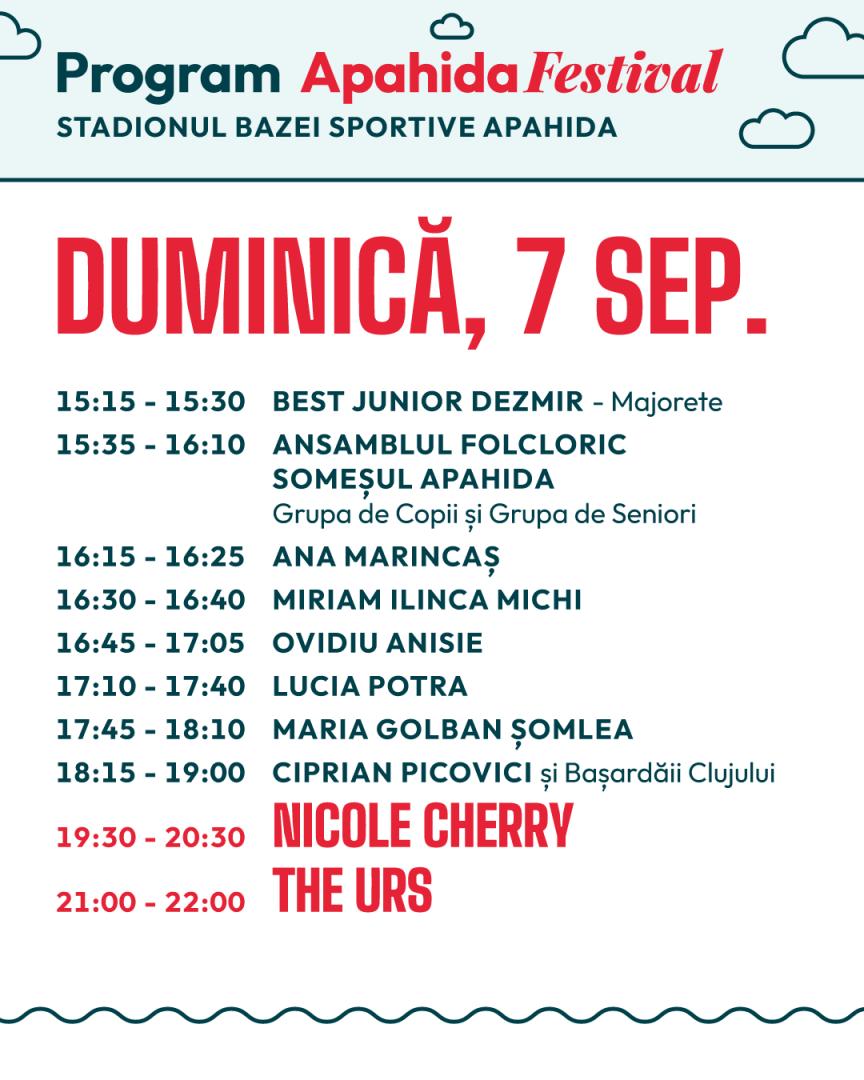 Apahida Festival 2025. Artiști de top, super-concerte și mega distracție pentru toate vârstele între 5 și 7 septembrie, în comuna de lângă Cluj