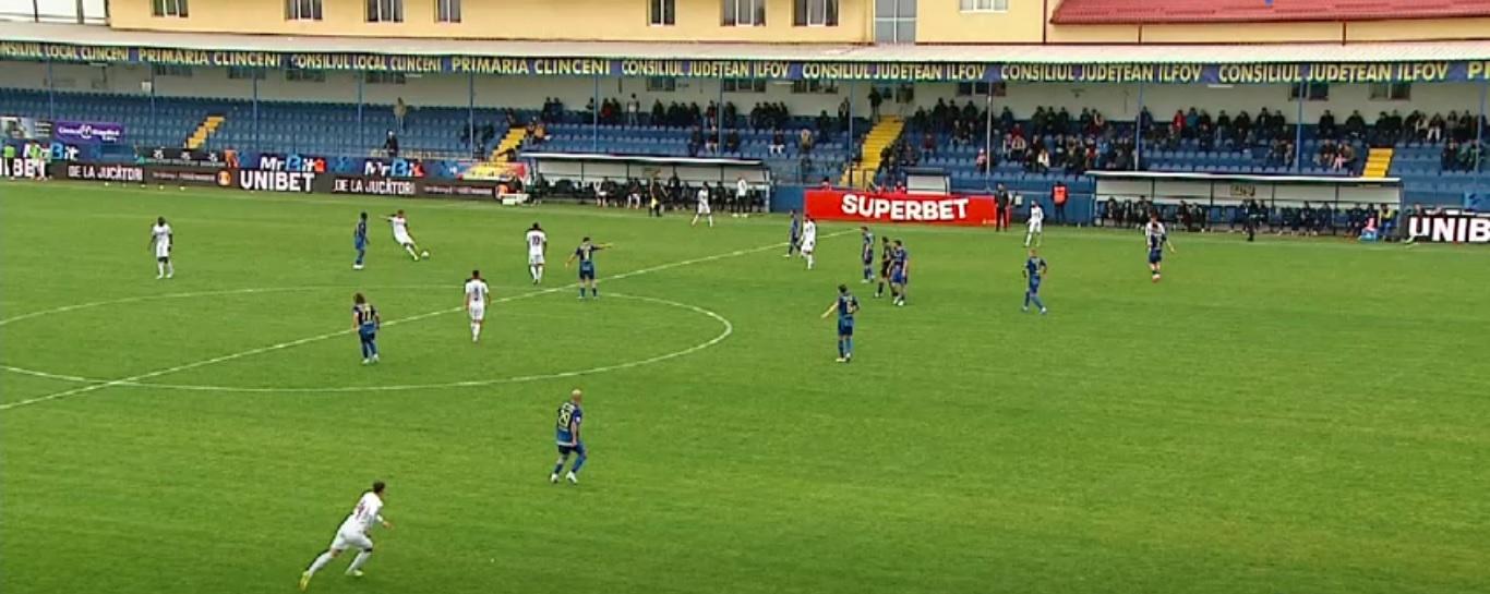 VAR nu a funcționat la Unirea Slobozia - CFR Cluj. Gazdele acuză golul marcat de "feroviari"