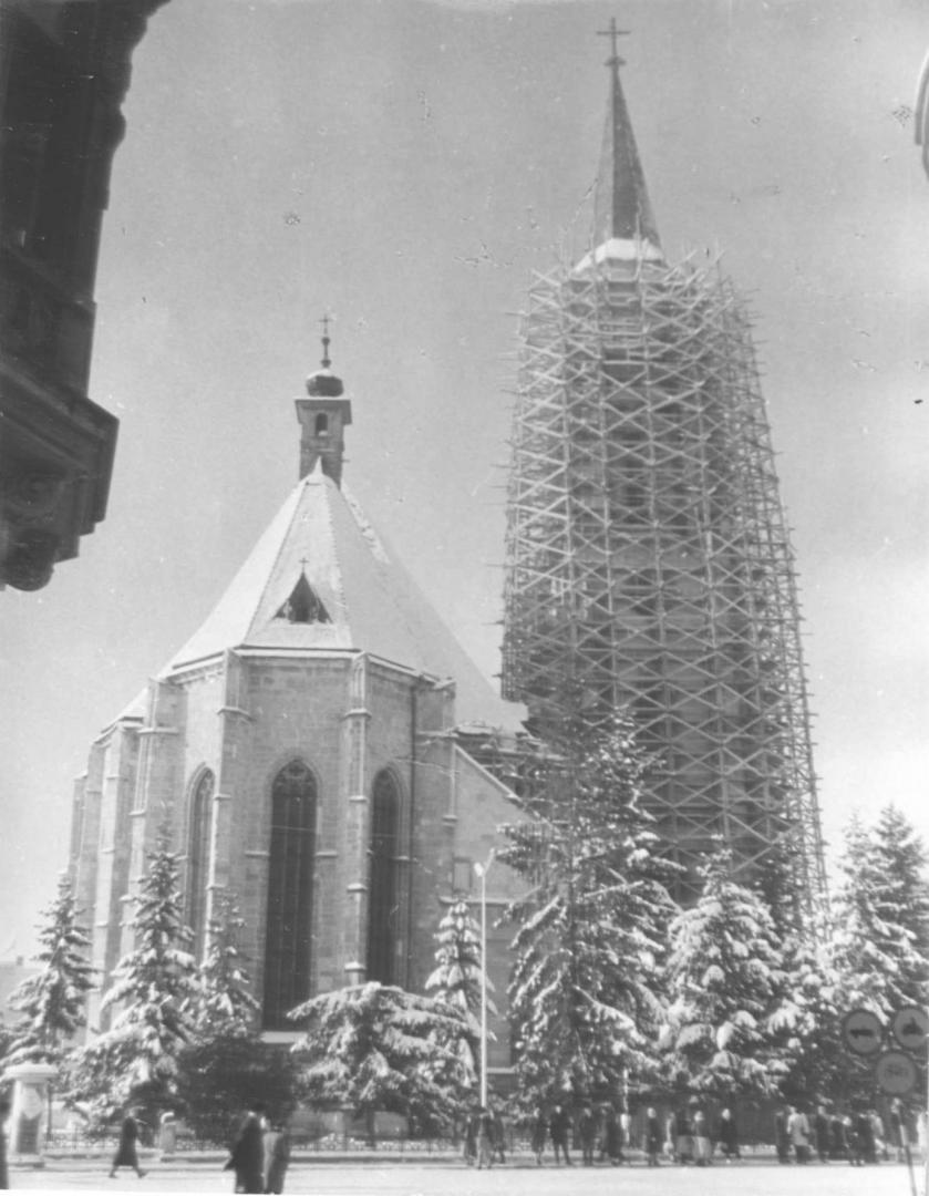 Biserica Sfântul Mihail, iarna anului 1962