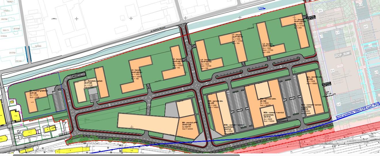 Proiectul imobiliar de pe platforma industrială Remarul 16 Februarie revine pe masa urbaniștilor. Au dispărut zgărie norii din proiect