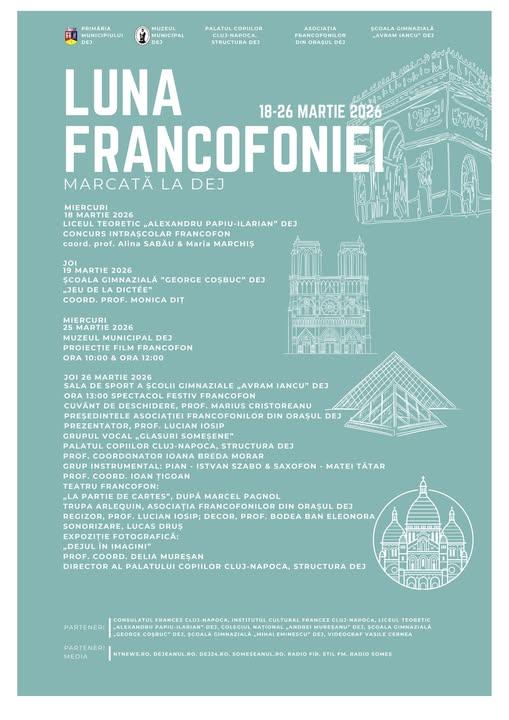 Zece zile de cultură franceză la Dej: orașul celebrează Luna Francofoniei