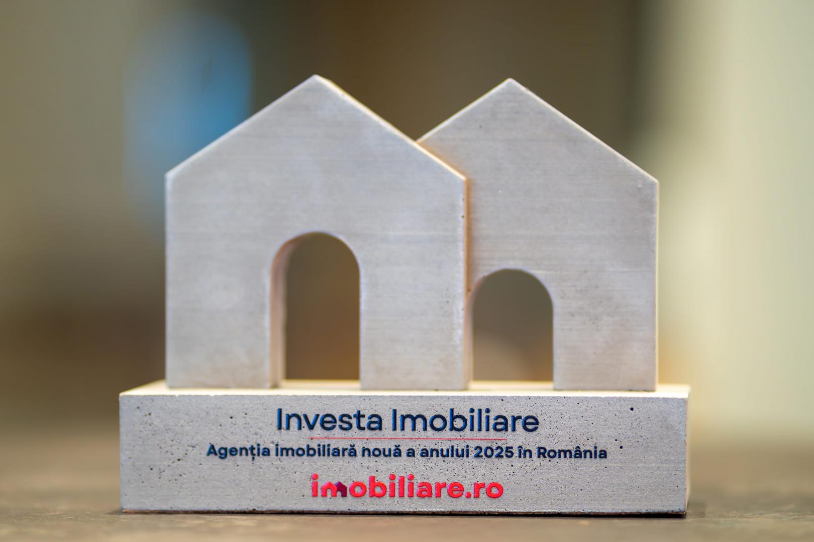 Investa Imobiliare, desemnată &bdquo;Agenția nouă a anului 2025 &icirc;n Rom&acirc;nia" la gala Imobiliare.ro Awards
